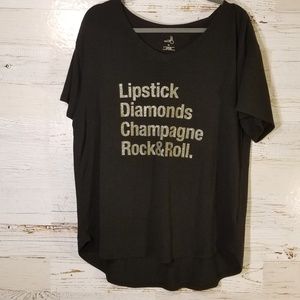 Belle Sky Rock and Roll graphic tee